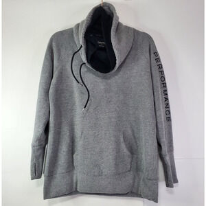 Calvin Klein Women's Size L Performance Grey Cotton Blend  Pull Over Cowl Neck